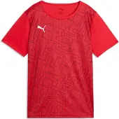 Puma Garçons, T-shirt de sport, individualRISE Graphic Jersey jr (140), Rouge, 140