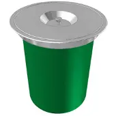 Franke KEA - Poubelle à encastrer E12, vert/acier inoxydable 134.0035.042
