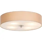QAZQA Plafonnier rustique beige 50 cm - Drum