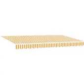 vidaXL , store enroulable jaune, 350 x 200 cm, tissu