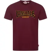Lonsdale T-Shirt 'Classic' jaune d'or / bourgogne / noir