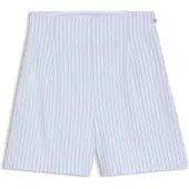 HUGO Short en popeline de coton à rayures verticales