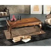 AEA Tables de salon Baroque Tables basses en bois massif Table basse classique