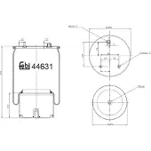 FEBI BILSTEIN Soufflet à air, suspension pneumatique 44631