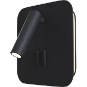 Maytoni Ios 176 LED Applique murale, 9W Noir Blanc Chaud (275 lm)