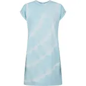 Urban Classics Robe 'Tie Dye' bleu / blanc