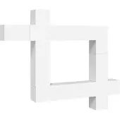 Sonstiges Ensemble de meubles TV 9 pcs Blanc Bois d'ingénierie