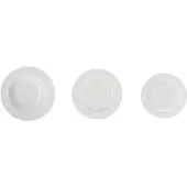 La Porcellana Bianca Essenziale ensemble de 12 assiettes NPCP0042TA12F