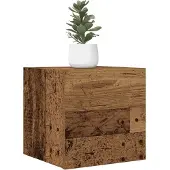 vidaXL Armoires murales TV 2 pcs. Aspect vieux bois 30,5x30x30 cm