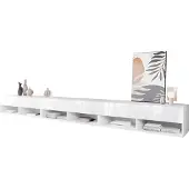 Mirjan 24 Meuble TV 300 cm WILLA A – blanc / blanc brillant