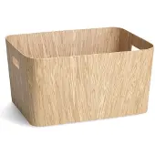 Zeller Boîte de rangement "Bois", carton, aspect bois, env. 39,5 x 30,5 x 20,3 cm