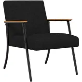vidaXL fauteuil Noir 59 x 75 x 78 cm tissu