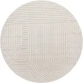 Tapis.fr Tapis d'intérieur & extérieur Cotara crème 160 cm rond