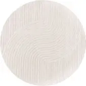 Tapis.fr Tapis d'intérieur & extérieur Cotara crème 200 cm rond