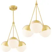 Toolight Lampe Suspendue APP688-3CP Gold