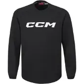 CCM Locker Room Fleece Crew SR Black XL SR