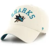 47 Nhl San Jose Sharks Clubhouse Faber Clean Up Cap Beige