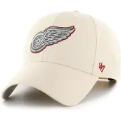 47 Nhl Detroit Red Wings Metallic Mvp Snapback Cap Beige