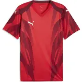 Puma Hommes, T-shirt de sport, teamFINAL Graphic+ Jersey (3XL), Rouge, Blanc, 3XL