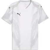 Puma Hommes, T-shirt de sport, teamFINAL Graphic+ Jersey (M), Blanc, Noir, M