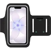 SmartFitness Handy Sport Armband, Brassard pour smartphone, Noir, Transparent