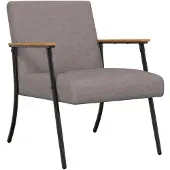 vidaXL fauteuil Taupe 59 x 75 x 78 cm tissu