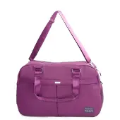 Solier Sac de voyage, de sport et week-end , extensible, pliable, avec compartiment à chaussures et bandoulière