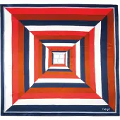 Högl Foulard 'KARREE MARITIM' marine / rouge / blanc