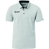 Kempa Prime Short Sleeve Polo Gris 164 cm Enfants