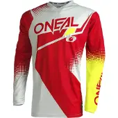 O'Neal ELEMENT Jersey RACEWEAR V.22 rouge/gris/jaune néon - M