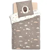 Atmosphera Linge de lit enfant OURS, 140 x 200 cm, coton, motif ours