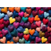 Bluebird Puzzle Puzzlespiel Coeurs Multicolores - 500 Teile bunt