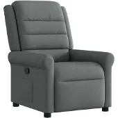 vidaXL Fauteuil relax gris foncé Tissu