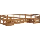 Syfax Ensemble de canapé d'angle 7 pcs Naturel