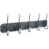Five Simply Smart Wooden Hanger 5 Hangers 60x20 Noir