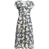 Swing Robe marine / blanc naturel