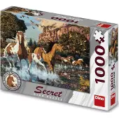 Dino Bikes Puzzle Secret Puzzle - Chevaux - 1000 pièces