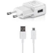 Samsung EP-TA200EWE Chargeur de voyage original + câble micro-USB Blanc
