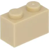 LEGO 100 pièces 3004 Brick 1x2 Part Basic Bricks 100 Beige