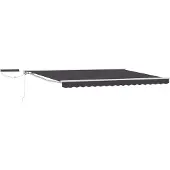 vidaXL Store électrique rétractable Blanc, Gris, Anthracite 5 x 3 m