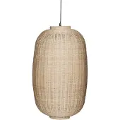 Hubsch Chand Plafonnier Ovale Naturel/noir | 991602