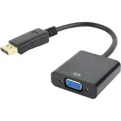 Gembird Displayport - VGA (VGA, 4.10 cm), Adaptateur données + vidéo, Noir
