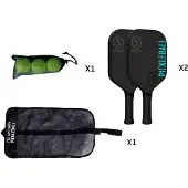 Sporti France Indoor Wood Pickleball Set Noir