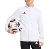 Adidas Entrada 26 Full Zip Sweatshirt Blanc 9-10 Years Enfants