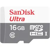 SanDisk Ultra micro SD SDHC 16 Go Classe 10 UHS-I 80 Mo/s SDSQUNS-016G