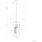 LEDKIA Suspension Métal Et Verre Julieta Lungo Doré