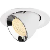 SLV Spot encastré Numinos Gimble M Blanc/Chrome 2700K - 55 deg