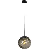 Masterlight Lampe à suspension en verre noir Baloton Ø 30 cm