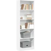 vidaXL Bibliothèque Blanc 60x24x176 cm Bois d'ingénierie