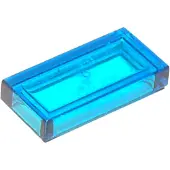 LEGO 1x2 carreaux 3069 - 250 pièces Trans - Bleu foncé